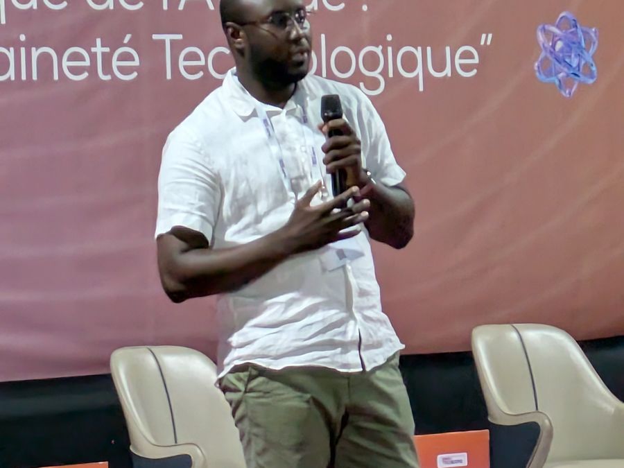 Prise de parole lors de l'AFRINOV TECH EXPO 2026
